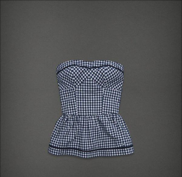 Abercrombie Fitch Mujeres Strapless Corto Vestido AF8818